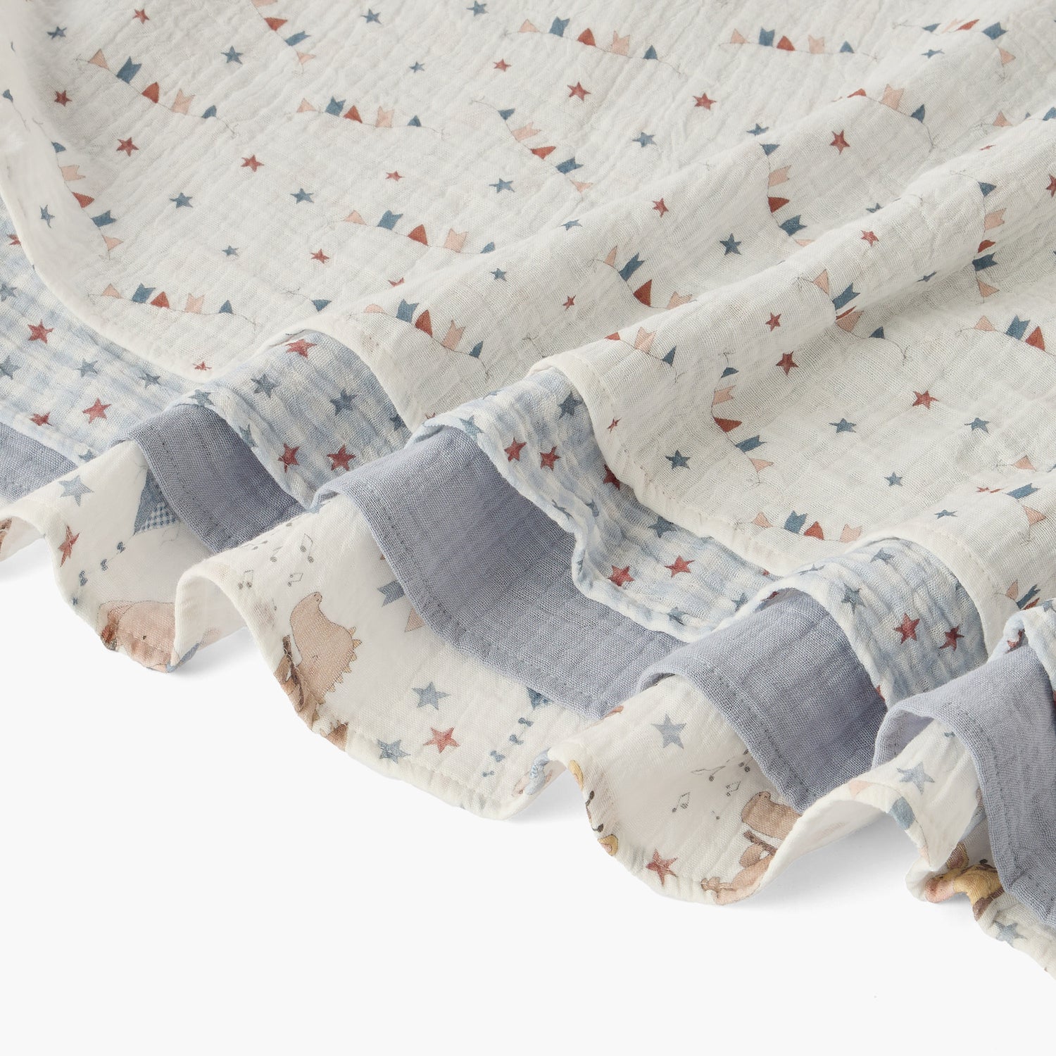Pack of 4 Juniors Baby Swaddle with Assorted Print, 100x100 cm