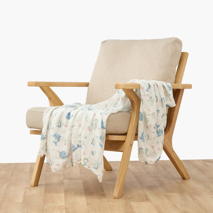 Juniors Baby Swaddle with Print, 120x120 cm