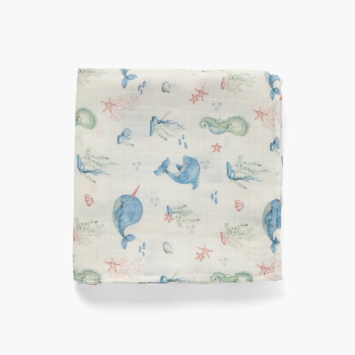 Juniors Baby Swaddle with Print, 120x120 cm