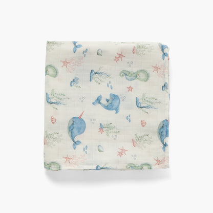 Juniors Baby Swaddle with Print, 120x120 cm