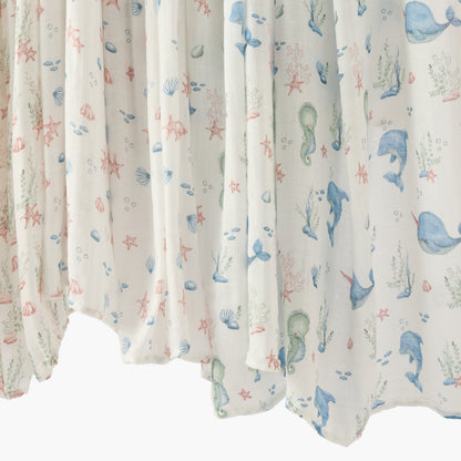 Pack of 3 Juniors Baby Swaddle with Print, 120x120 cm