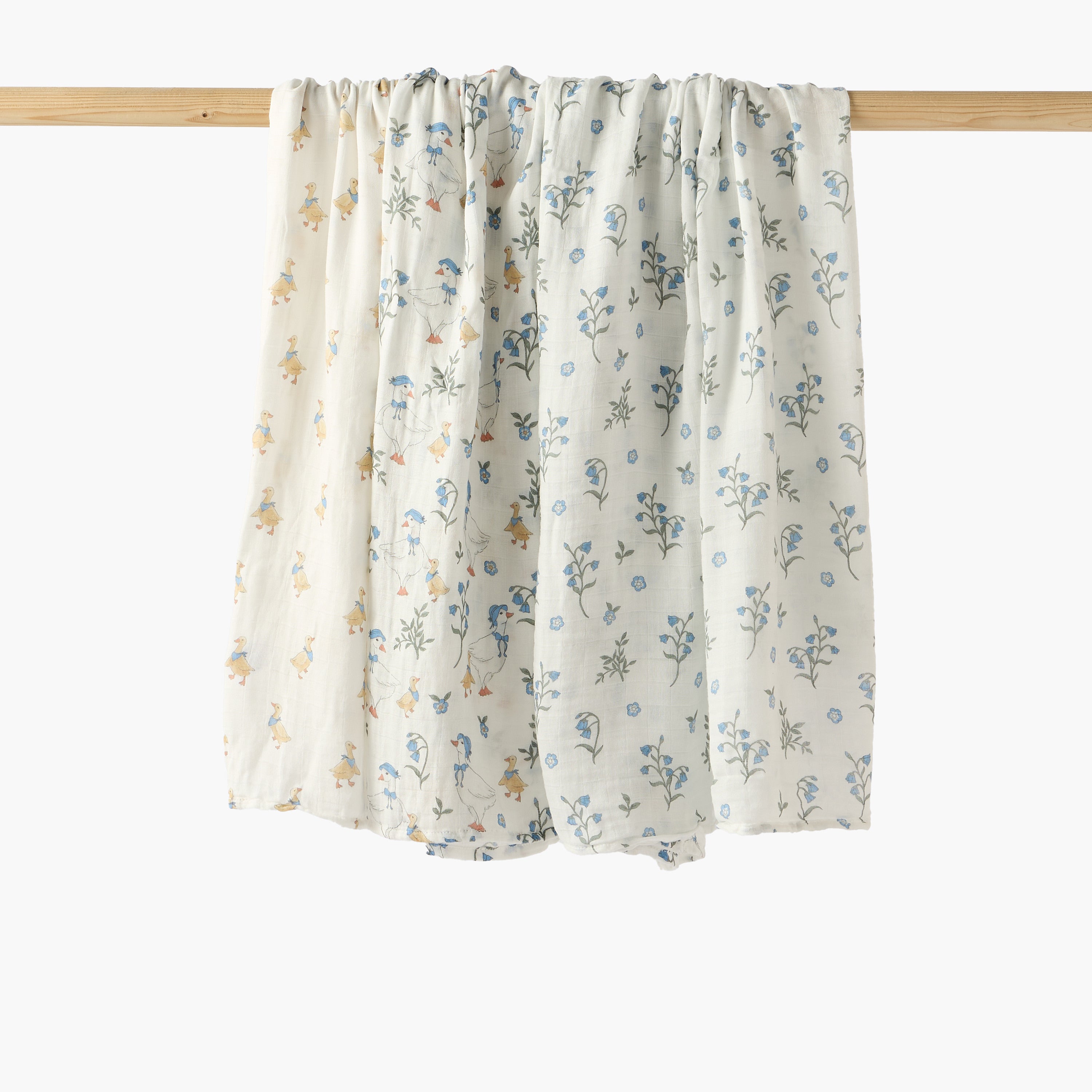 Pack of 3 Juniors Baby Swaddle with Print, 120x120 cm - Multicolour
