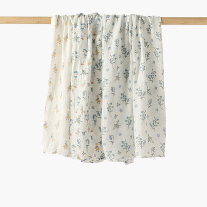 Pack of 3 Juniors Baby Swaddle with Print, 120x120 cm - Multicolour