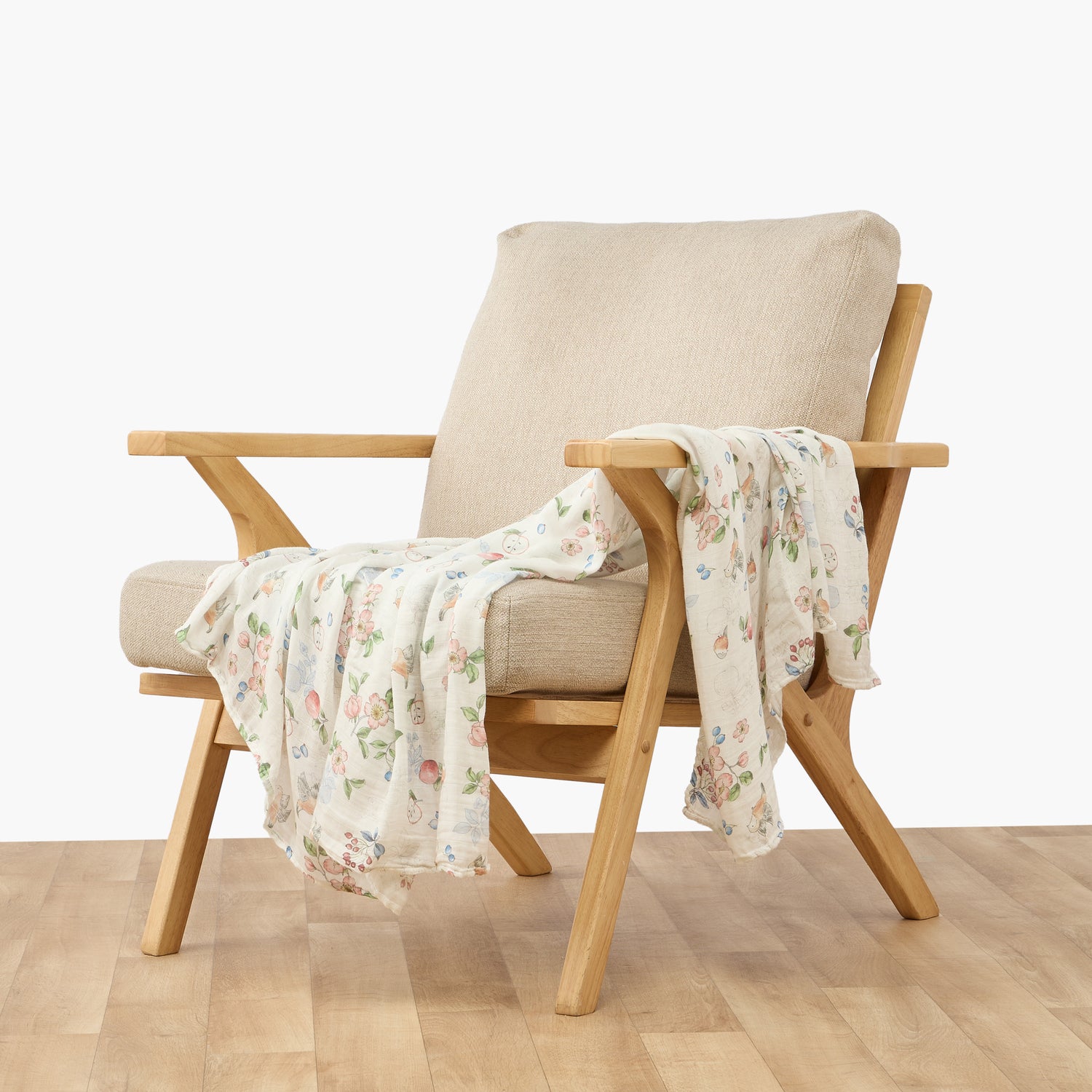 Juniors Baby Swaddle with Print, 120x120 cm