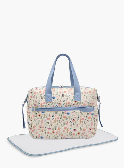 Giggles Flora Diaper Bag with Changing Mat-baby-gear-diaperbags-image-1