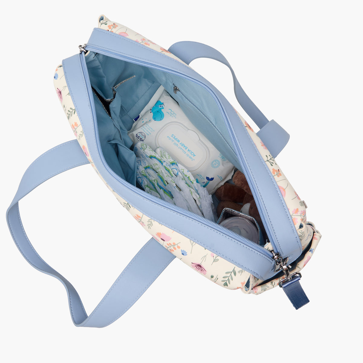 Giggles Flora Diaper Bag with Changing Mat