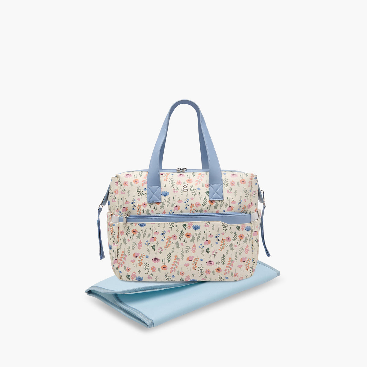 Giggles Flora Diaper Bag with Changing Mat