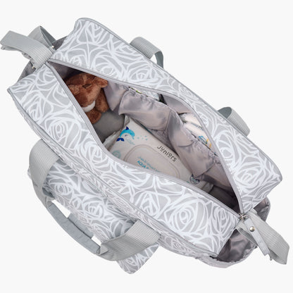 Juniors Diaper Bag with Abstract Rose Print, 38x13x28 cm