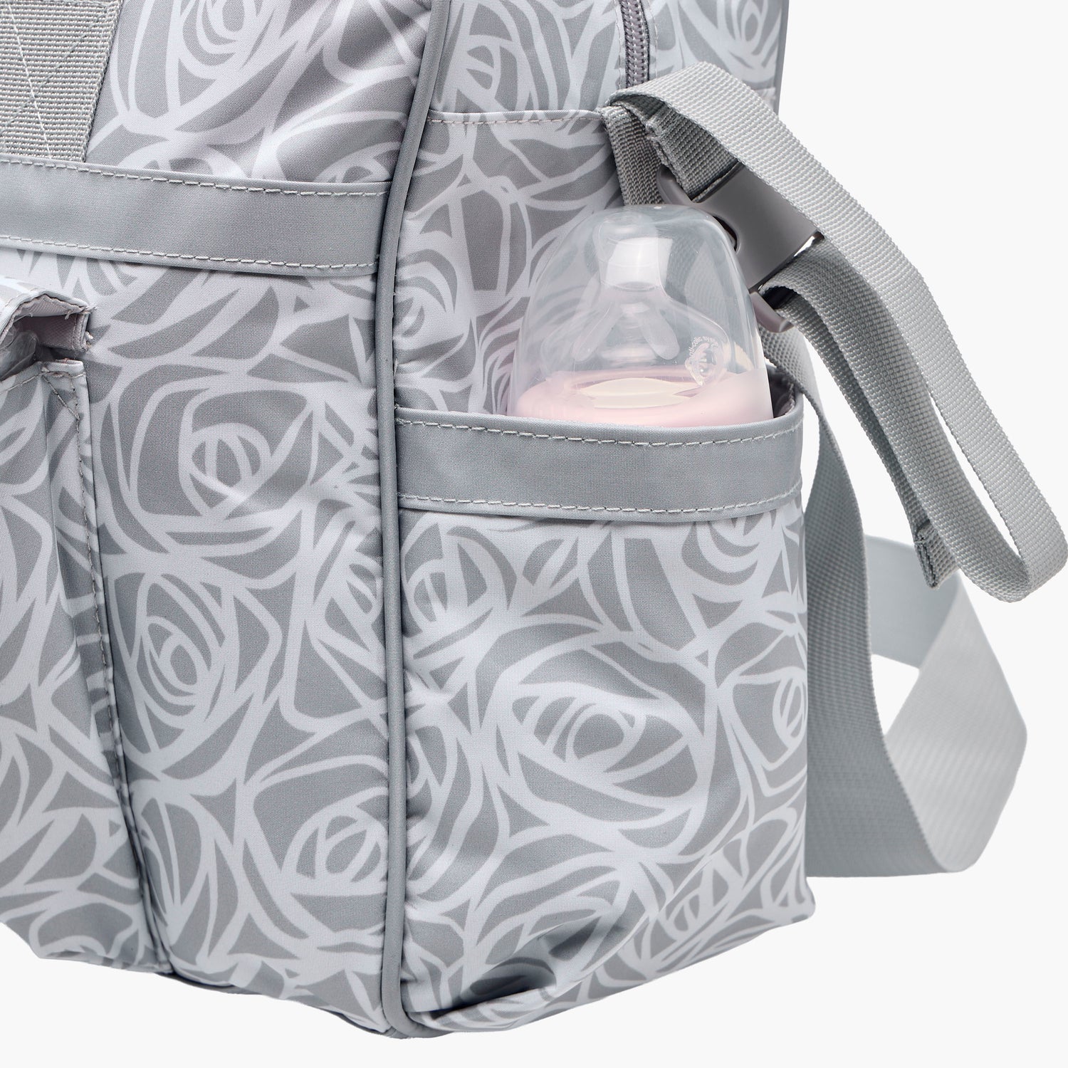 Juniors Diaper Bag with Abstract Rose Print, 38x13x28 cm