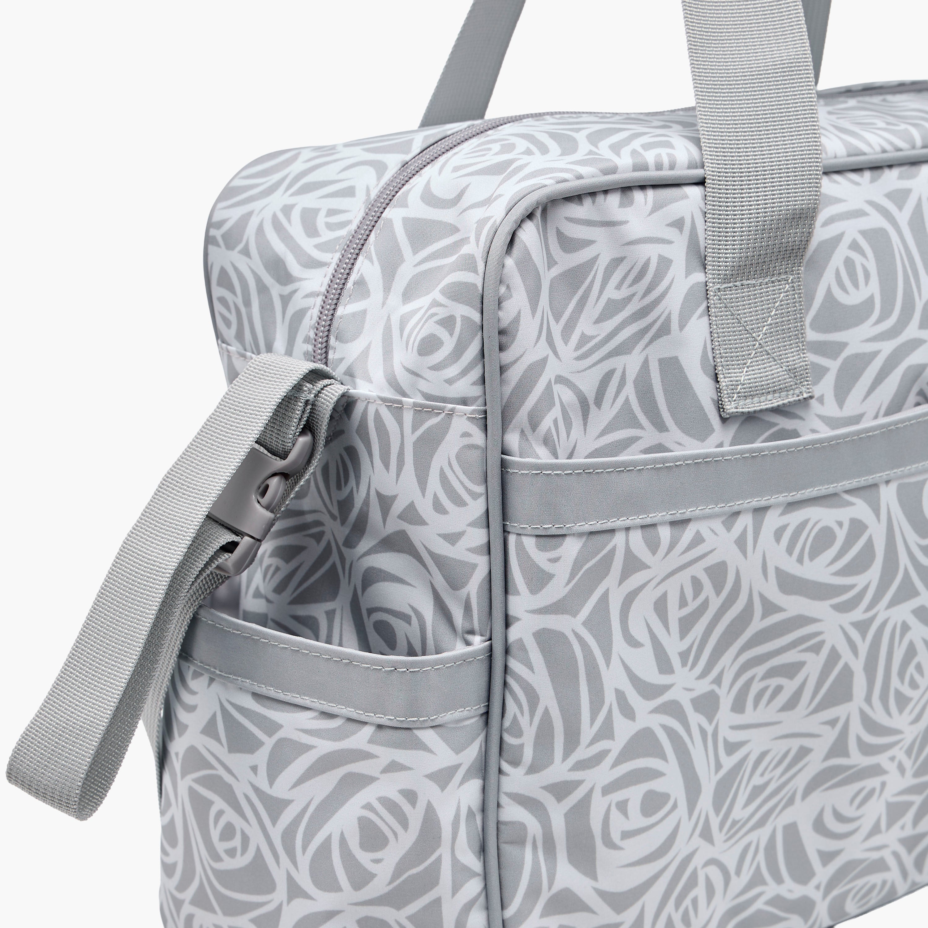 Juniors Diaper Bag with Abstract Rose Print, 38x13x28 cm