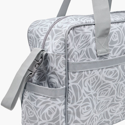 Juniors Diaper Bag with Abstract Rose Print, 38x13x28 cm
