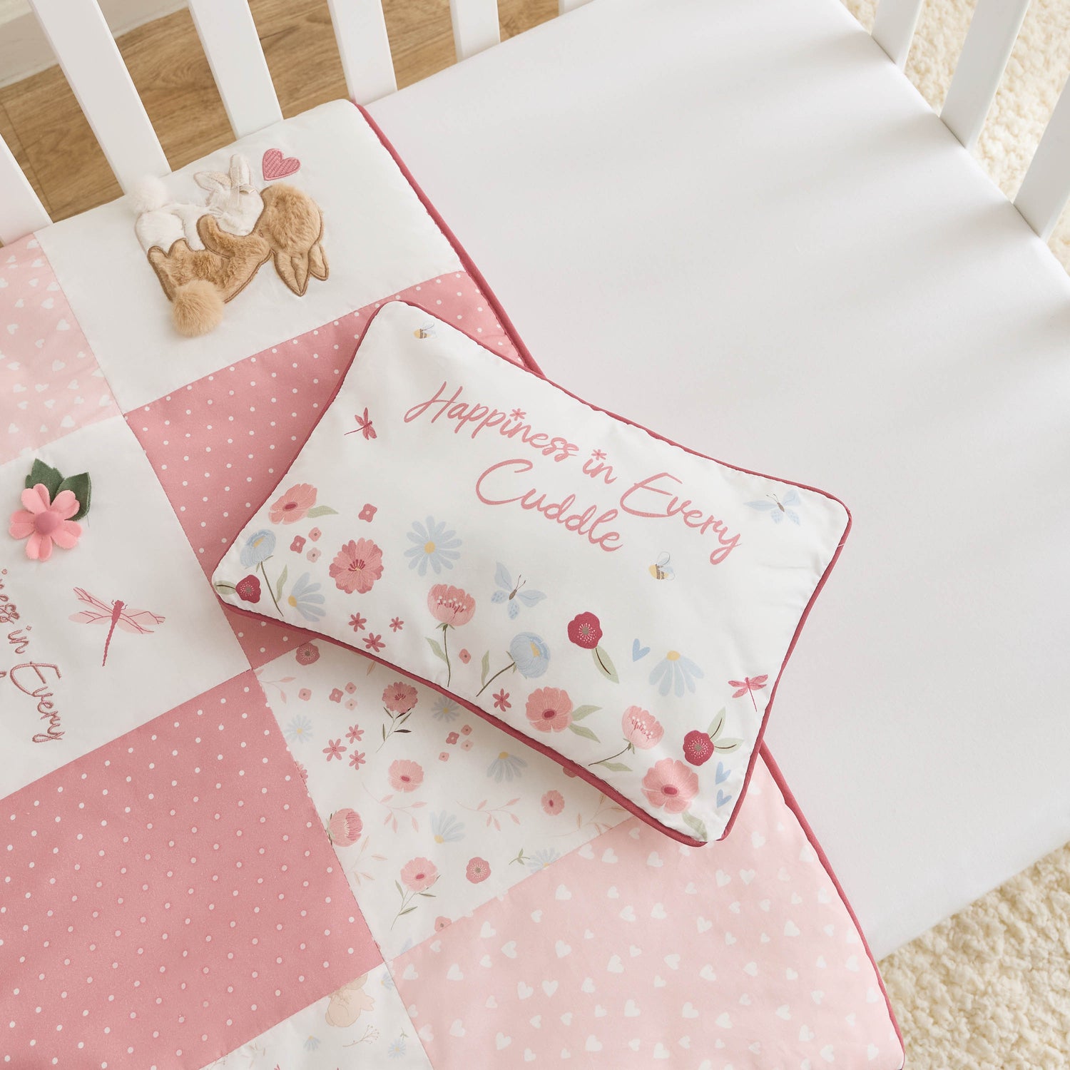 Juniors Baby Bedding Set with Bunny Print, 83x106 cm