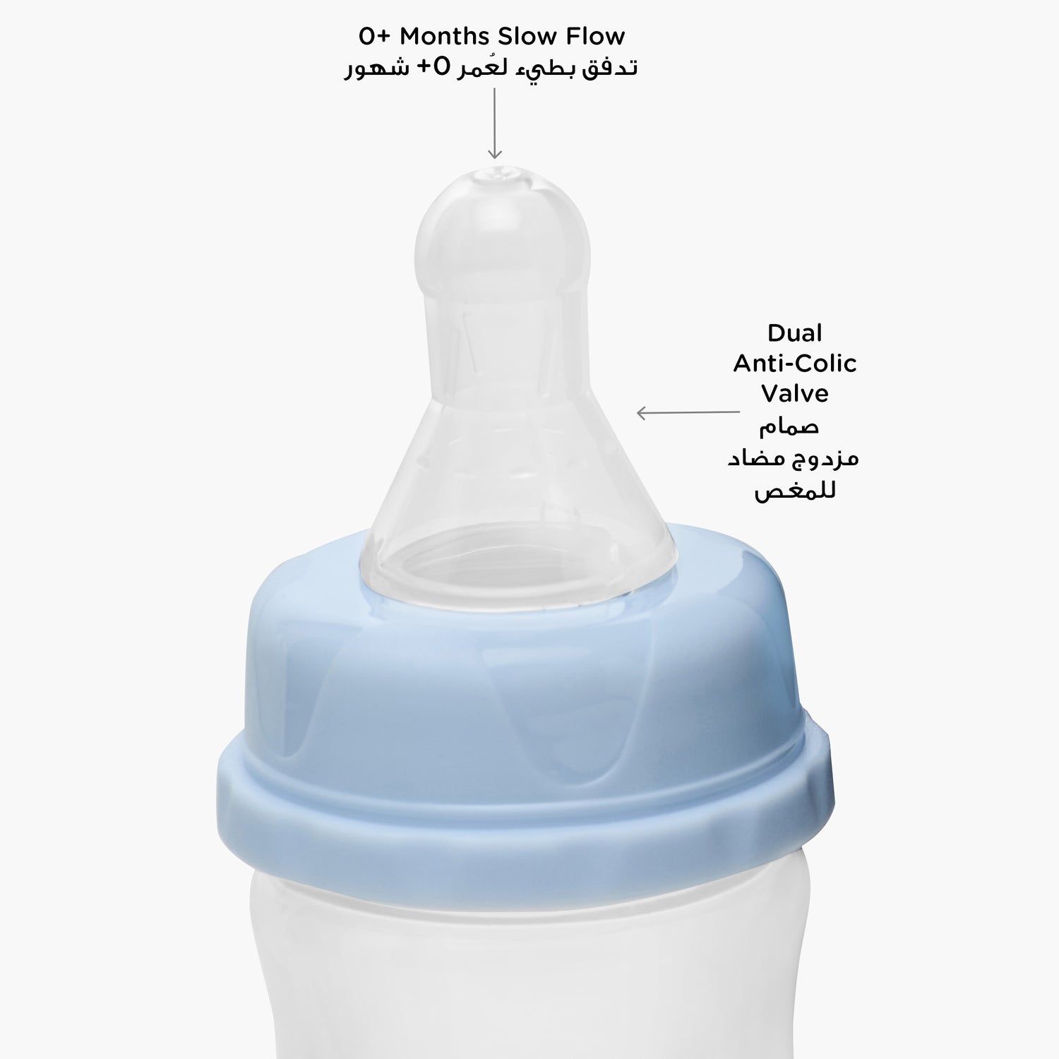 Pack of 3 Juniors Feeding Bottle with Anti-Colic Valve, 0 months+