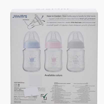 Pack of 2 Juniors Feeding Bottle with Wide Neck, 3 months+