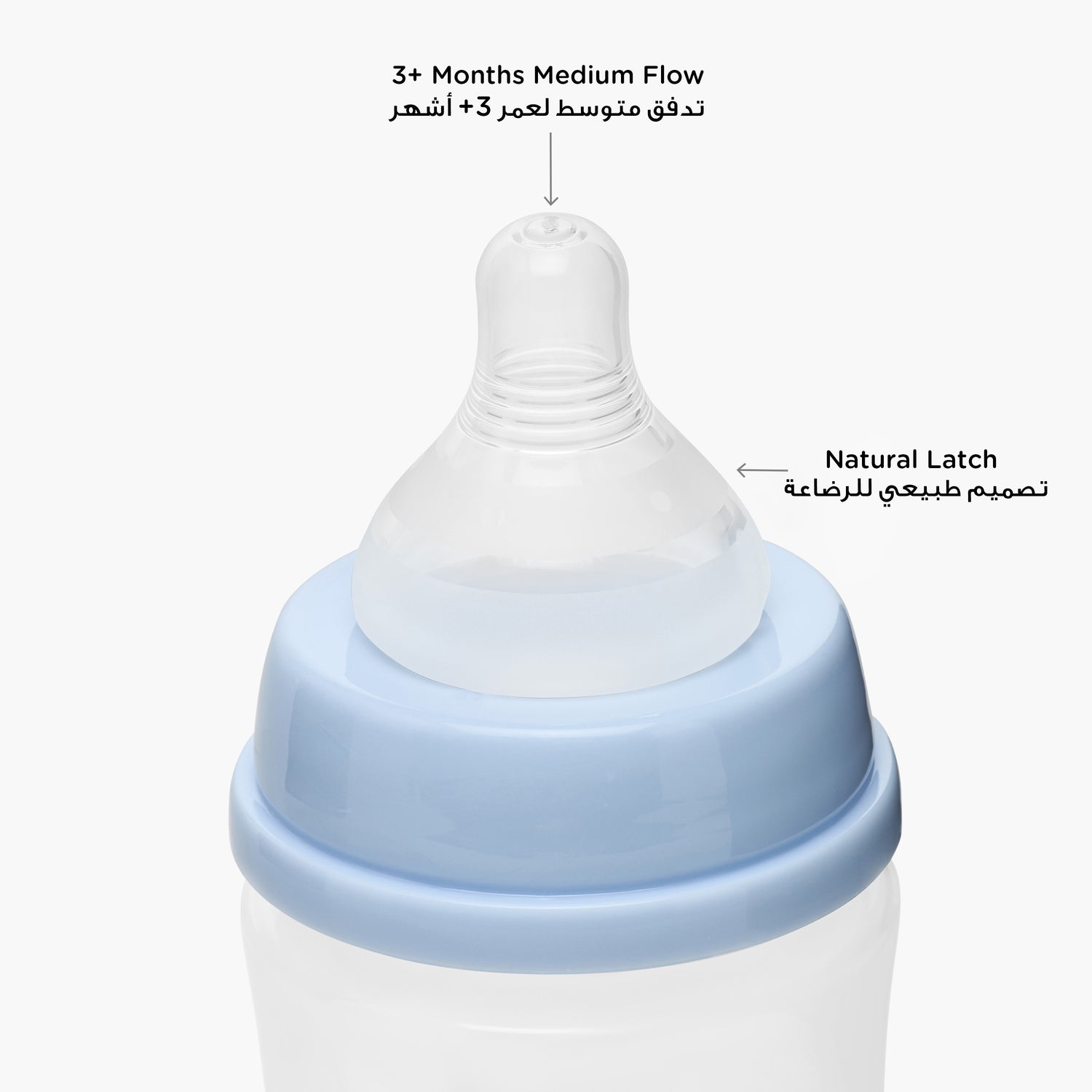 Pack of 2 Juniors Feeding Bottle with Wide Neck, 3 months+