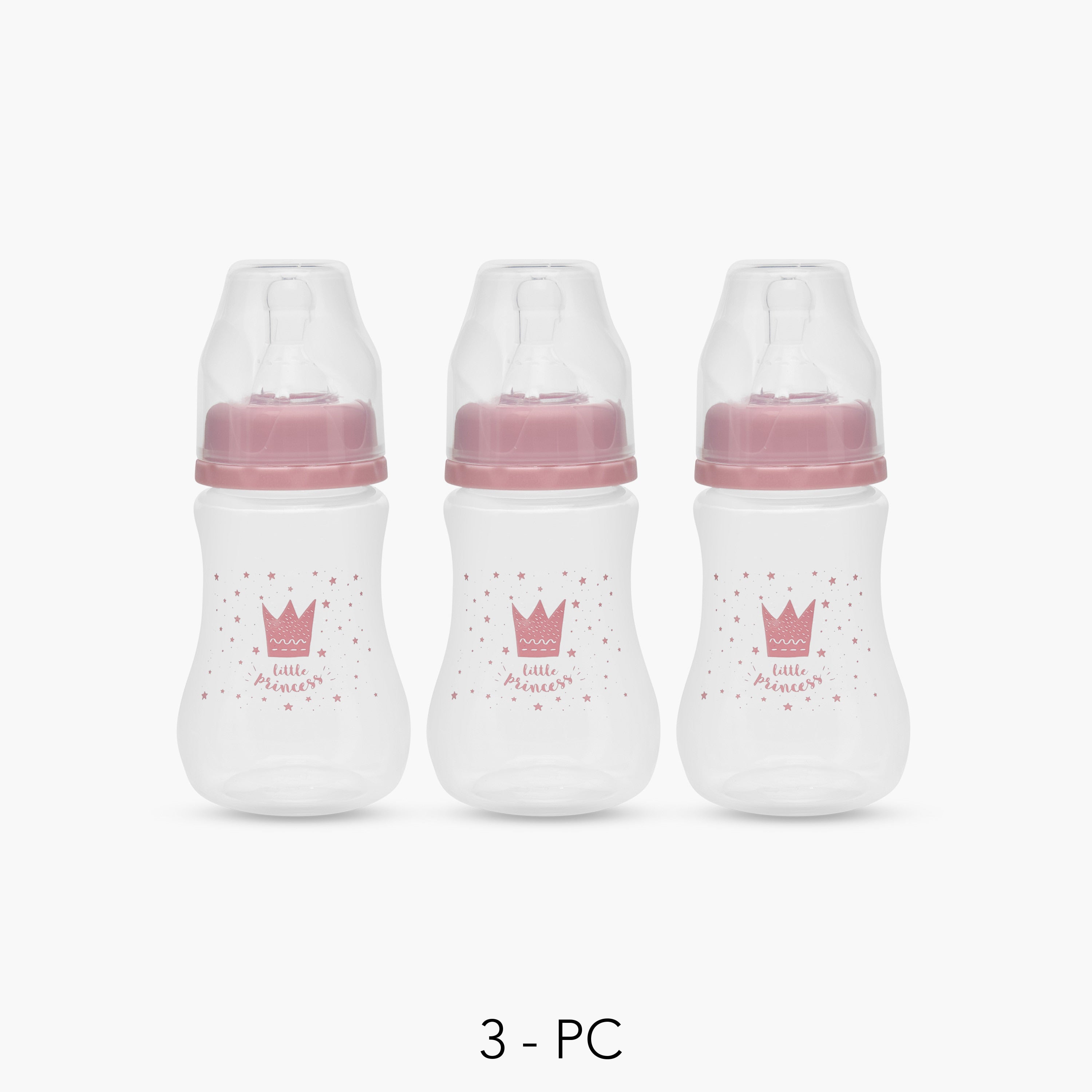 Pack of 3 Juniors Feeding Bottle with Anti-Colic Valve, 3 months+ - HomeBabyFeedingFeeding BottlesBottles &amp; Teats