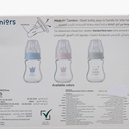 Pack of 3 Juniors Feeding Bottle with Anti-Colic Valve, 3 months+