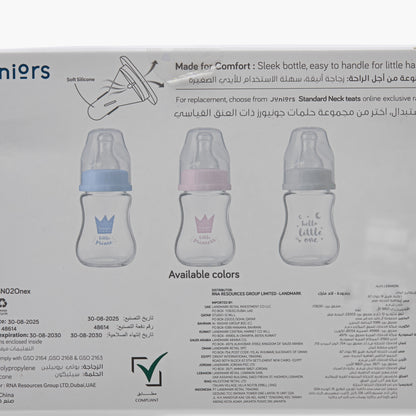 Pack of 6 Juniors Feeding Bottle with Anti-Colic Valve, 3 months+
