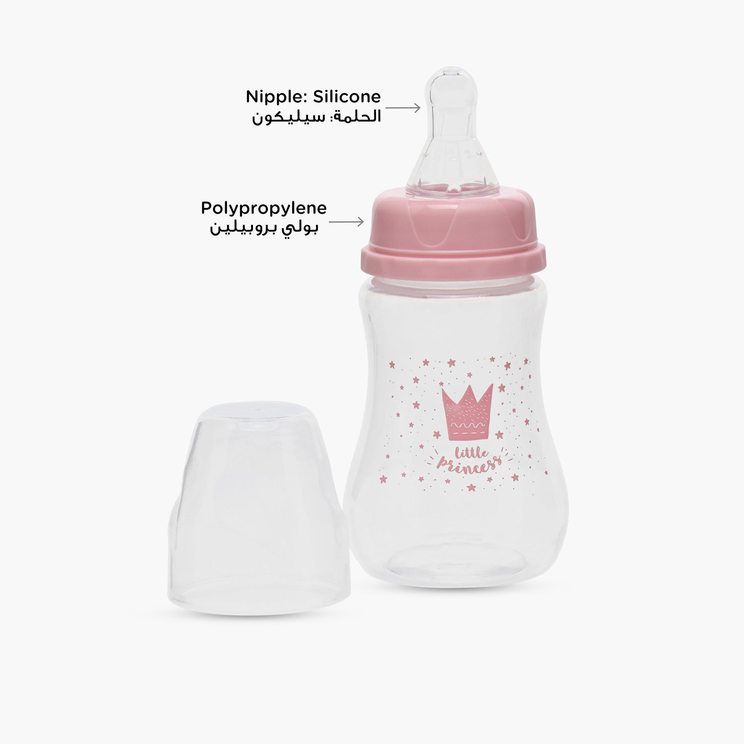 Pack of 6 Juniors Feeding Bottle with Anti-Colic Valve, 3 months+