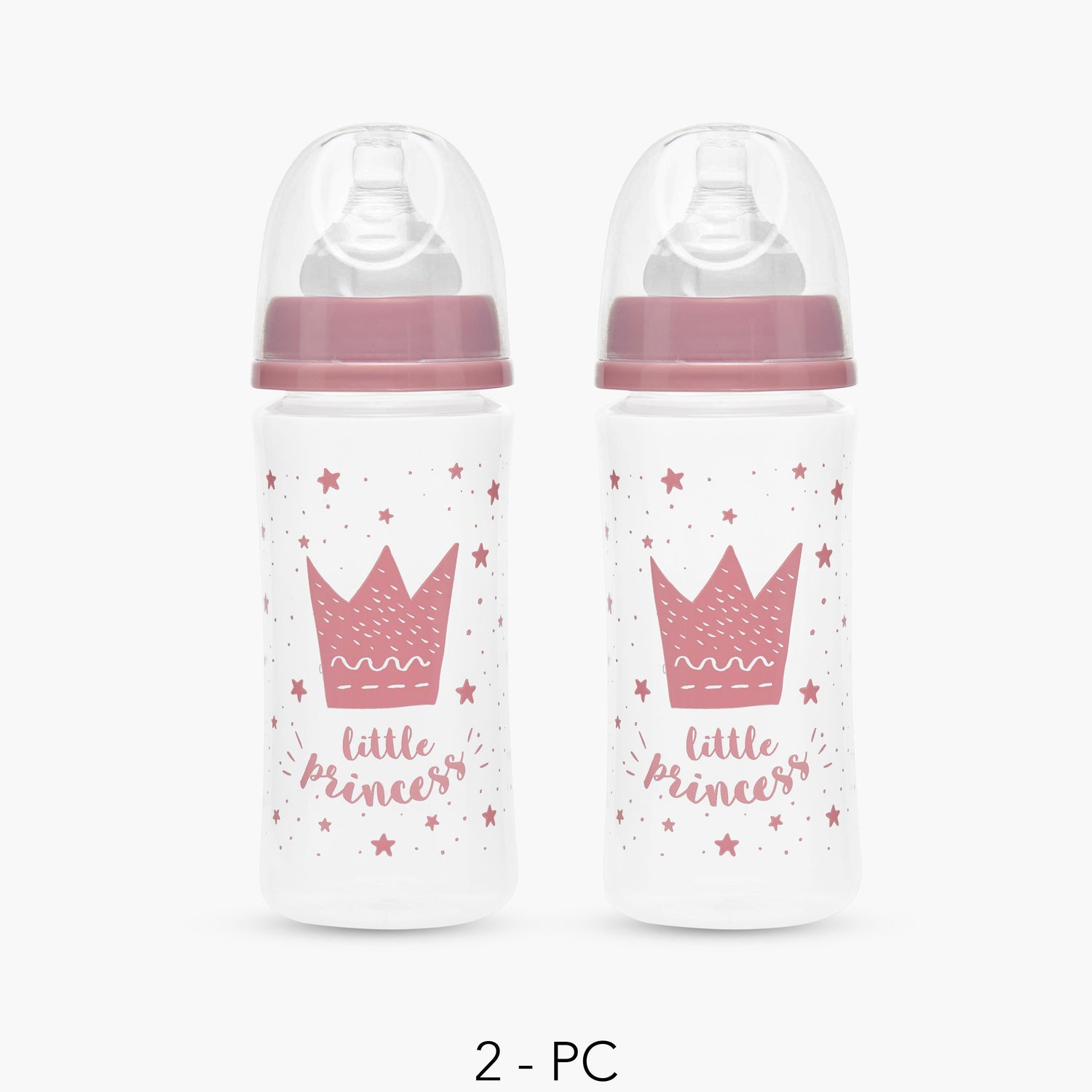 Pack of 2 Juniors Feeding Bottle with Wide Neck, 3 months+ - Feeding