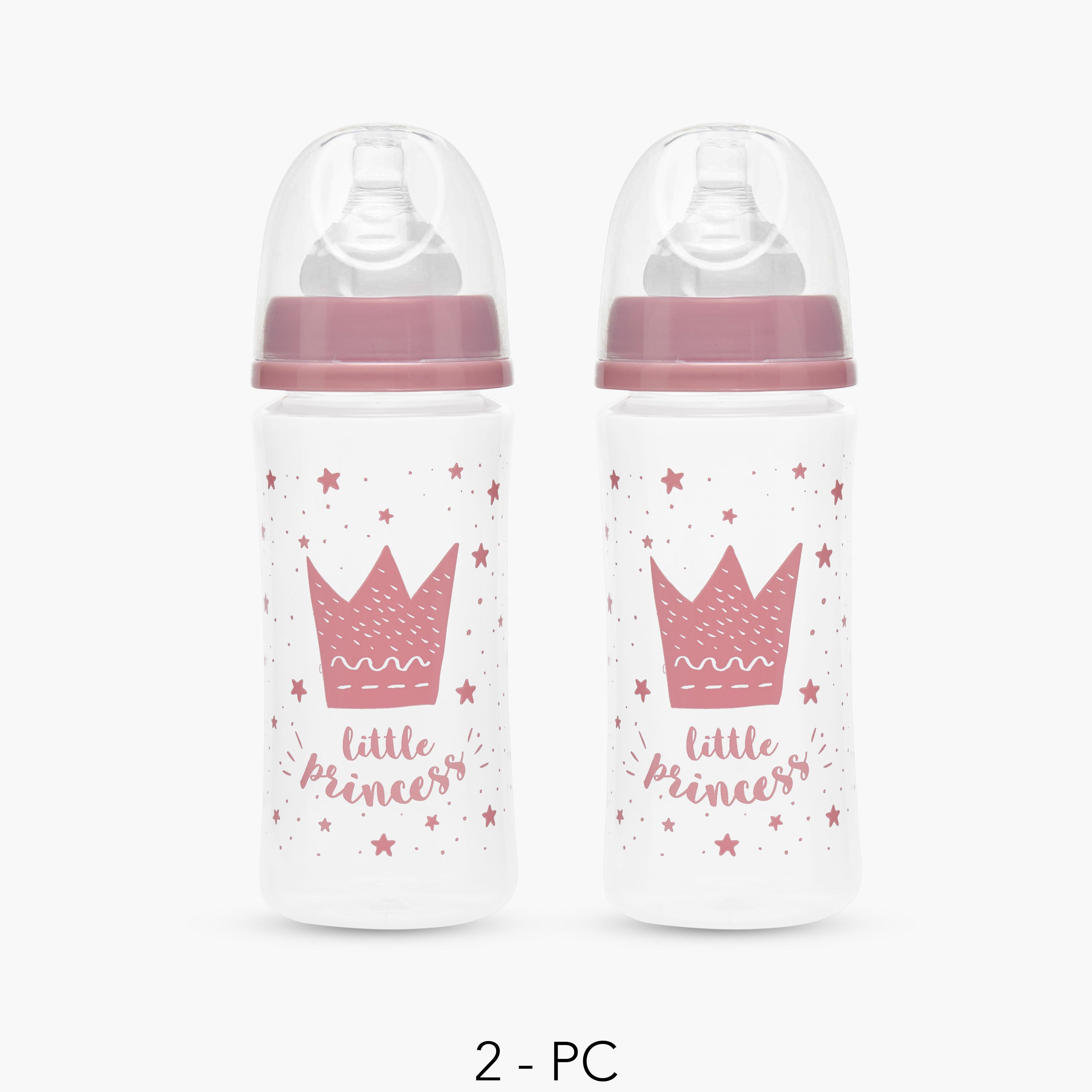 Pack of 2 Juniors Feeding Bottle with Wide Neck, 3 months+ - HomeBabyFeedingFeeding BottlesBottles &amp; Teats