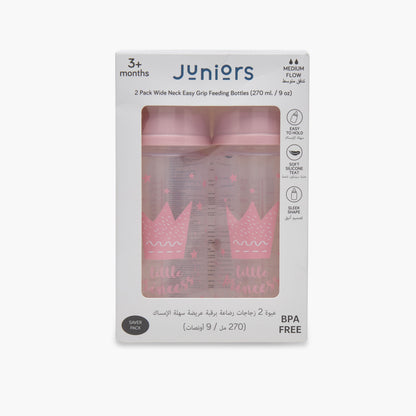 Pack of 2 Juniors Feeding Bottle with Wide Neck, 3 months+