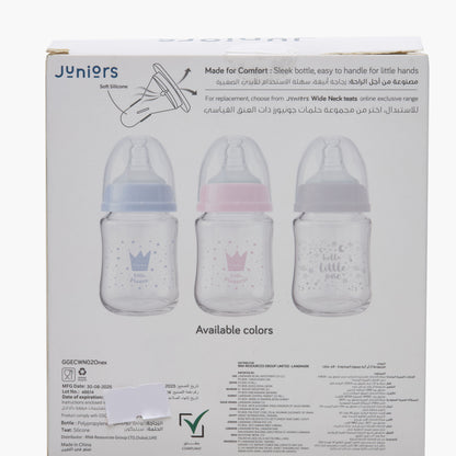 Pack of 2 Juniors Feeding Bottle with Wide Neck, 3 months+