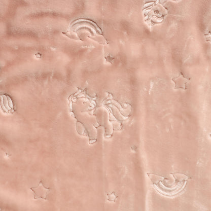 Juniors Receiving Blanket with Unicorn Embossing, 80x100 cm