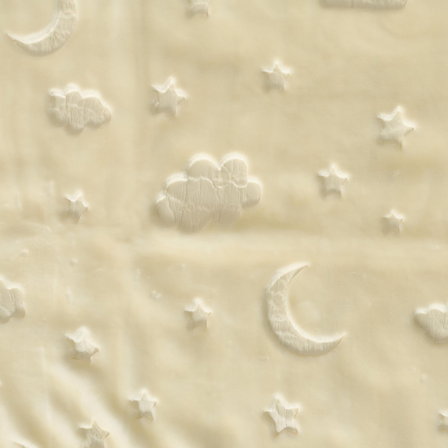 Juniors Receiving Blanket with Embossed Moon and Star, 80x100 cm