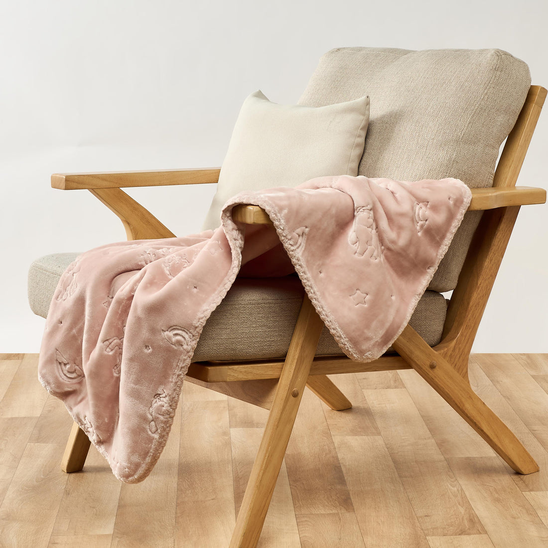 Juniors Receiving Blanket with Embossed Unicorns, 110x140 cm