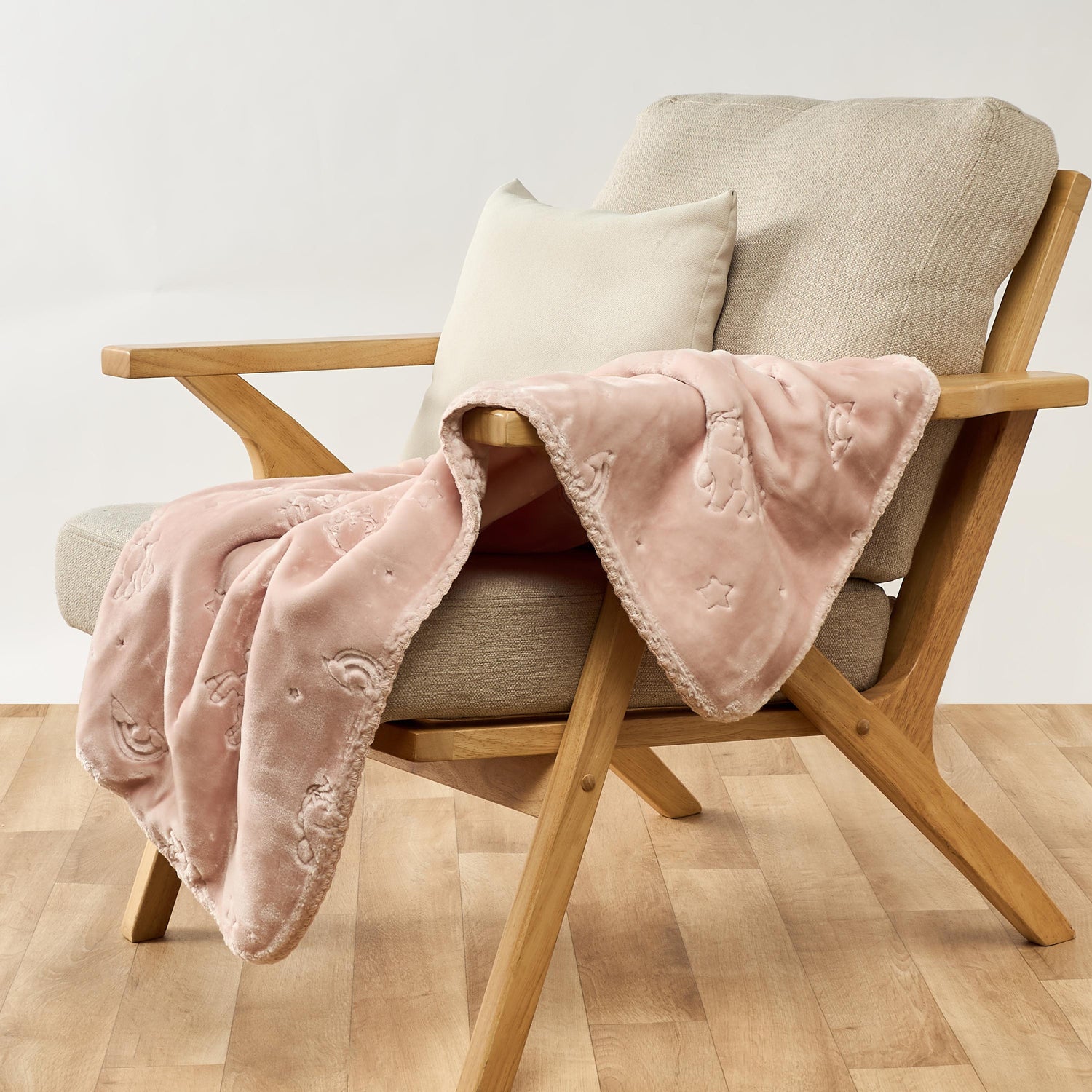 Juniors Receiving Blanket with Embossed Unicorns, 110x140 cm