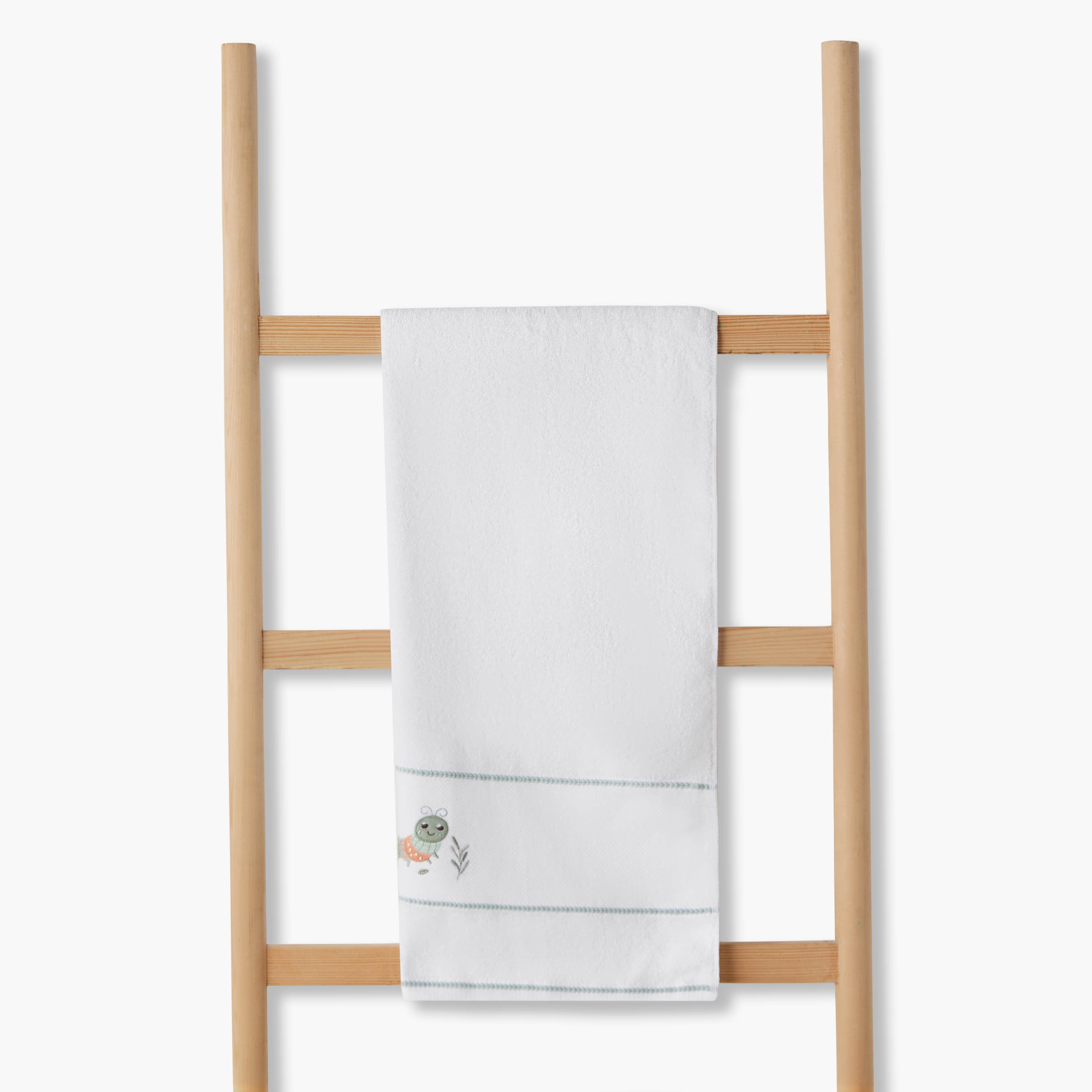 Juniors 120x60 Baby Towel with Caterpillar Embroidery - Baby
