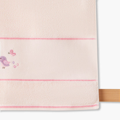 Juniors 60x120 cm Baby Towel with Bird Embroidery