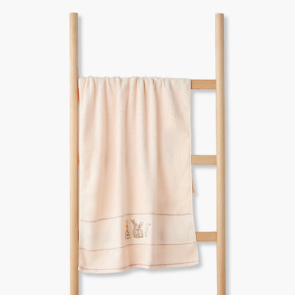 Juniors 60x120 cm Baby Towel with Bunny Embroidery color swatch