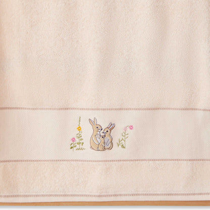 Juniors 60x120 cm Baby Towel with Bunny Embroidery