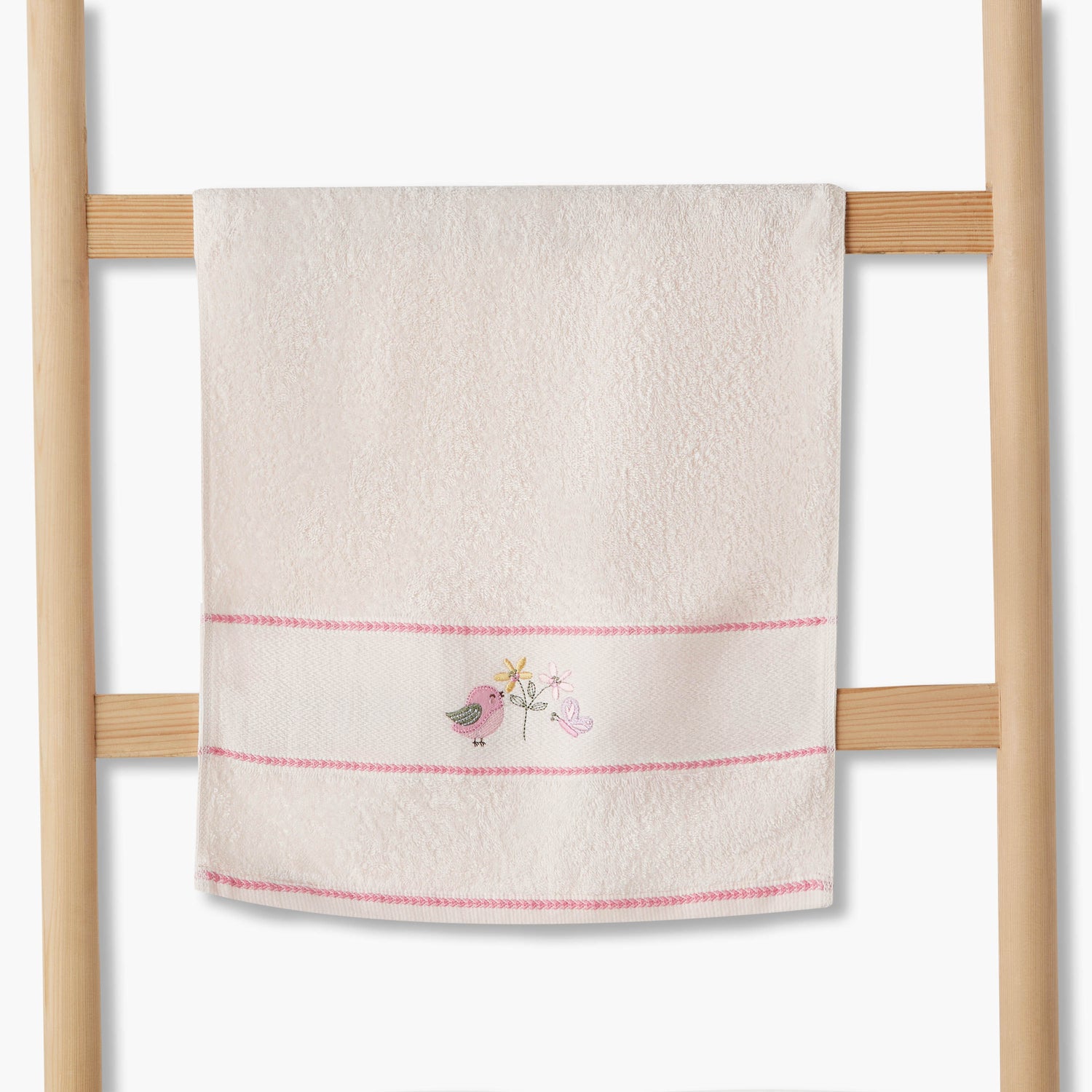 Juniors 38x76 cm Baby Towel with Bird Embroidery color swatch