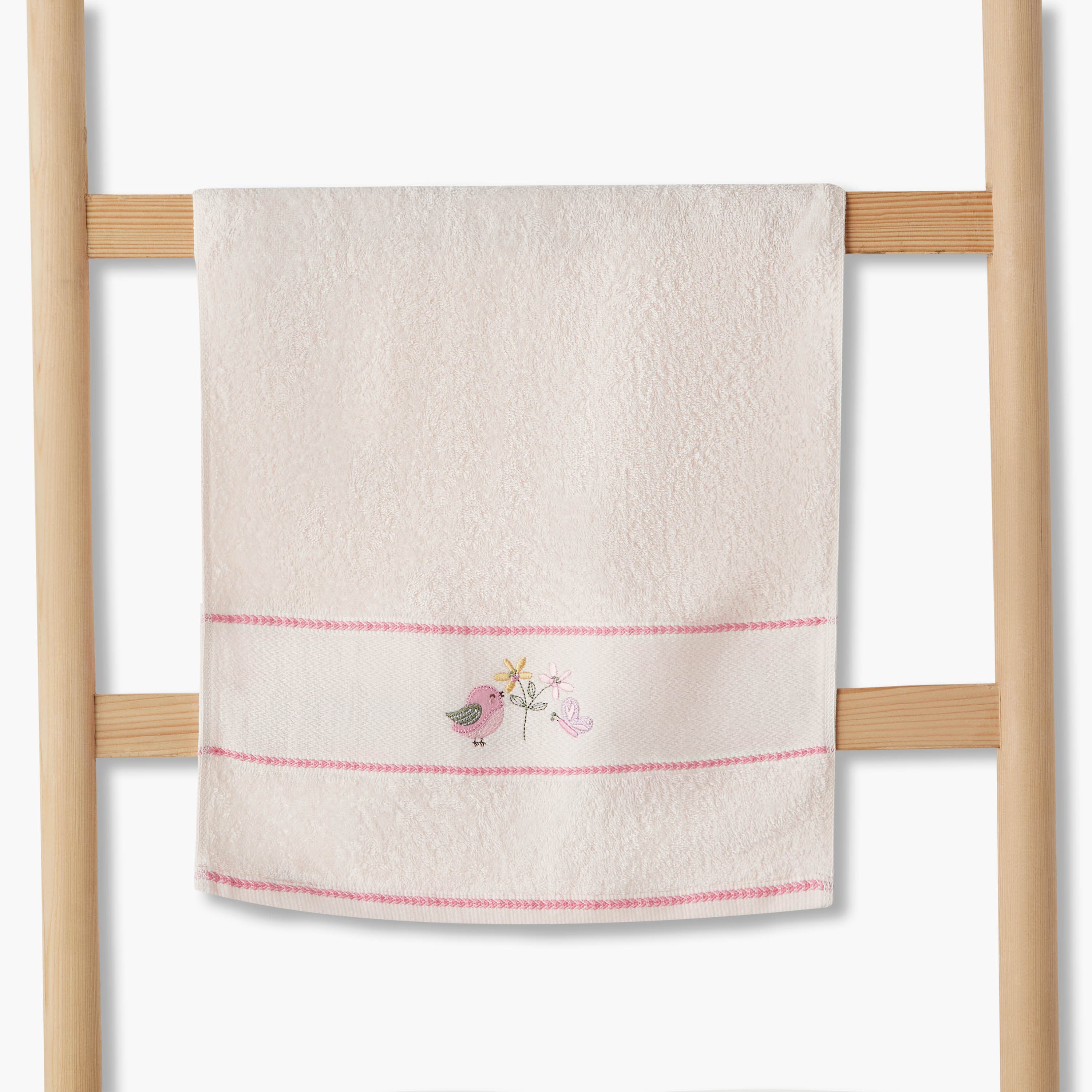 Juniors 38x76 cm Baby Towel with Bird Embroidery color swatch