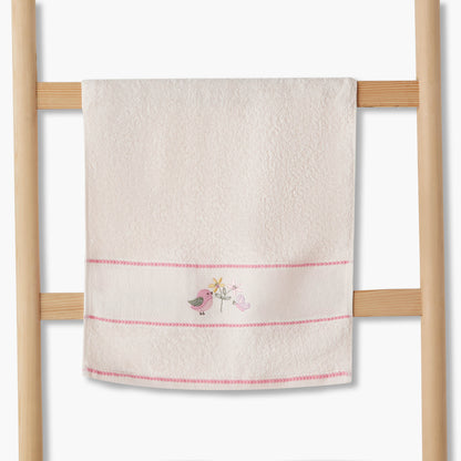 Juniors 38x76 cm Baby Towel with Bird Embroidery color swatch