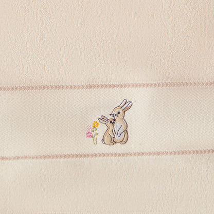 Juniors 38x76 cm Baby Towel with Bunny Embroidery