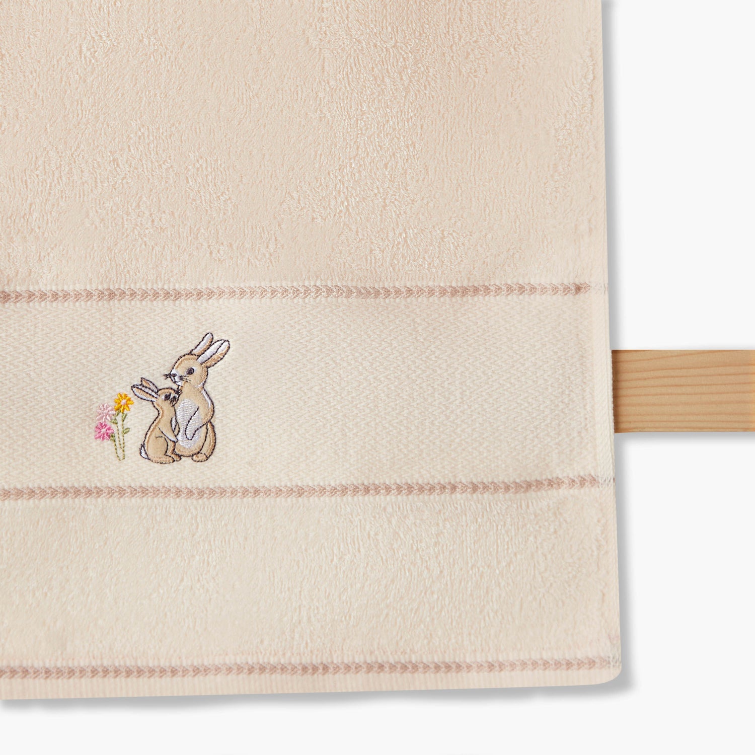 Juniors 38x76 cm Baby Towel with Bunny Embroidery