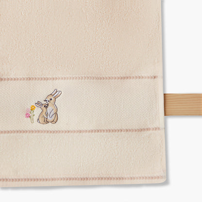 Juniors 38x76 cm Baby Towel with Bunny Embroidery