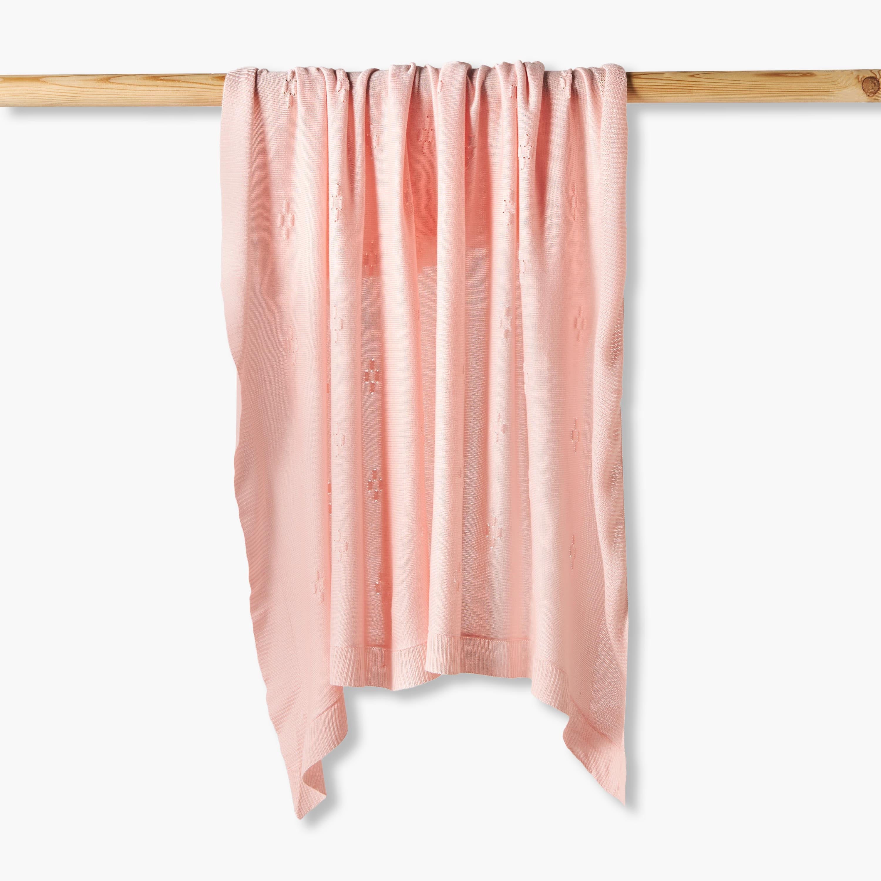 Giggles Receiving Blanket with Texture, 80x110 cm - Pink