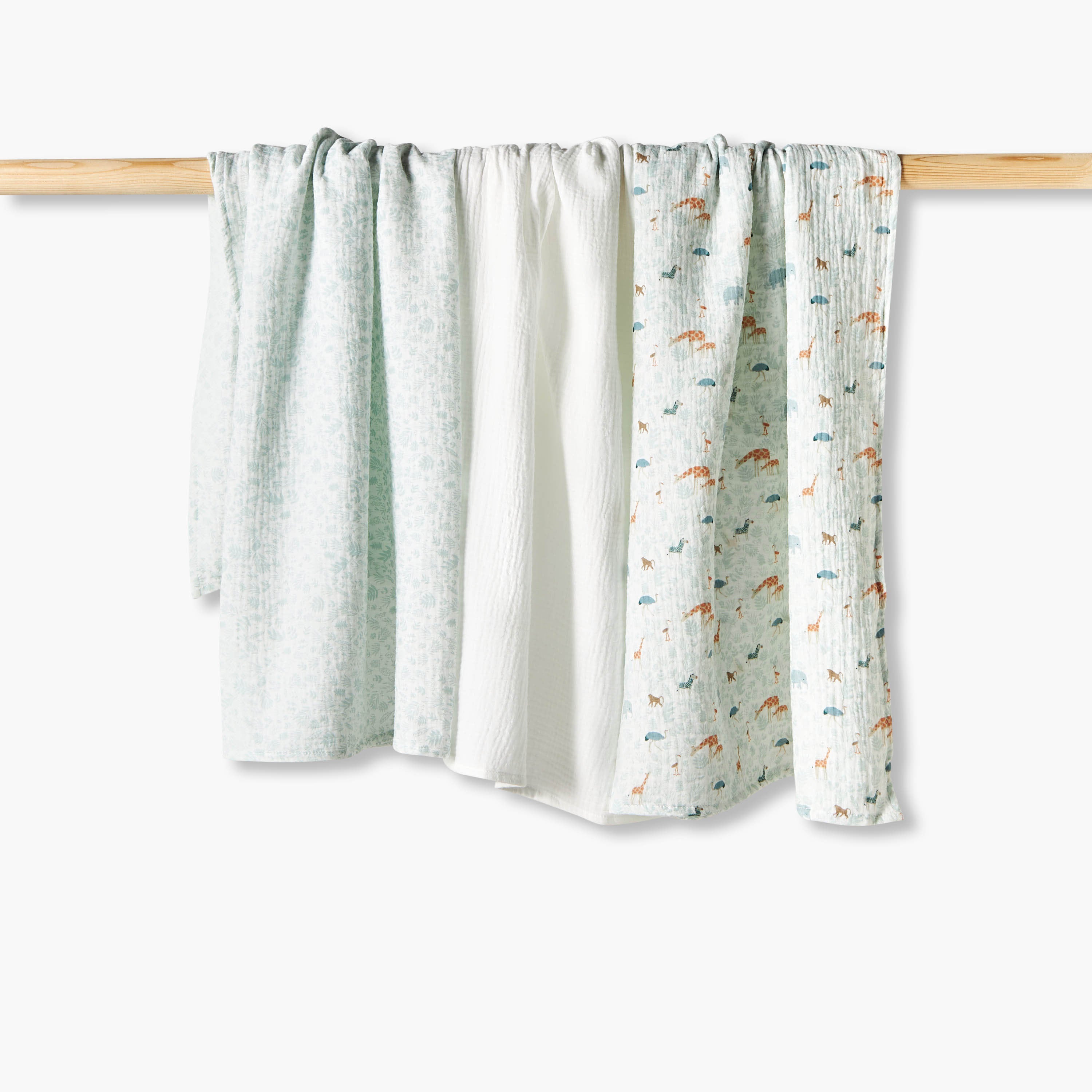 Pack of 3 Baby Swaddle Wrap with Texture color swatch