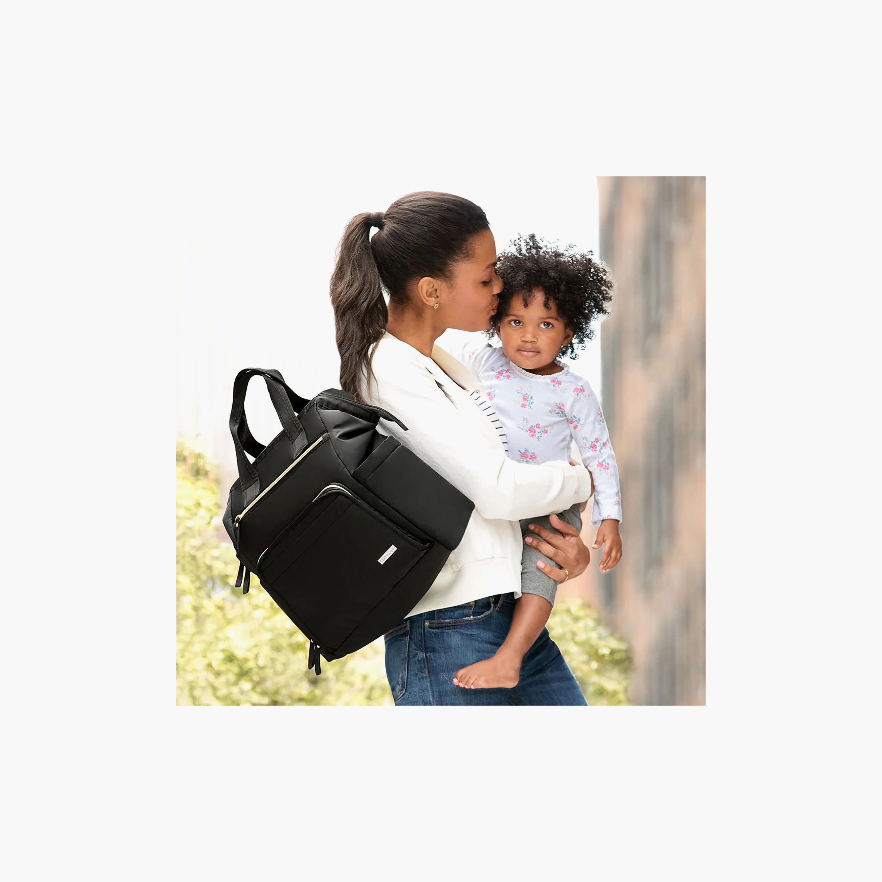 SkipHop Solid Diaper Backpack with Padded Shoulder Straps