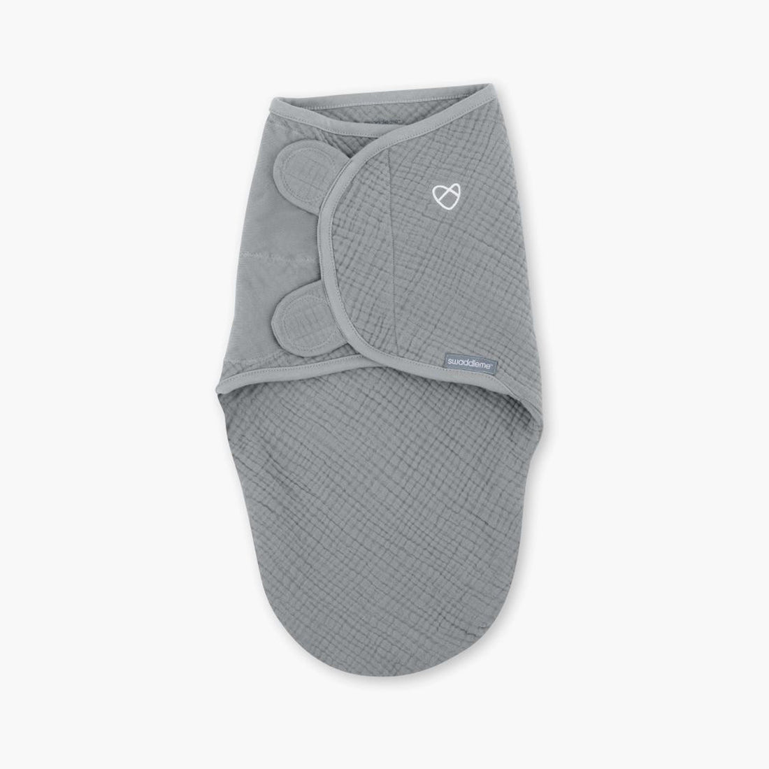 Ingenuity Swaddleme Muslin Original Swaddle - 0-3 Months - Granite - HomeBabyNurseryBlankets &amp; SwaddlesSwaddles &amp; Sleeping Bags