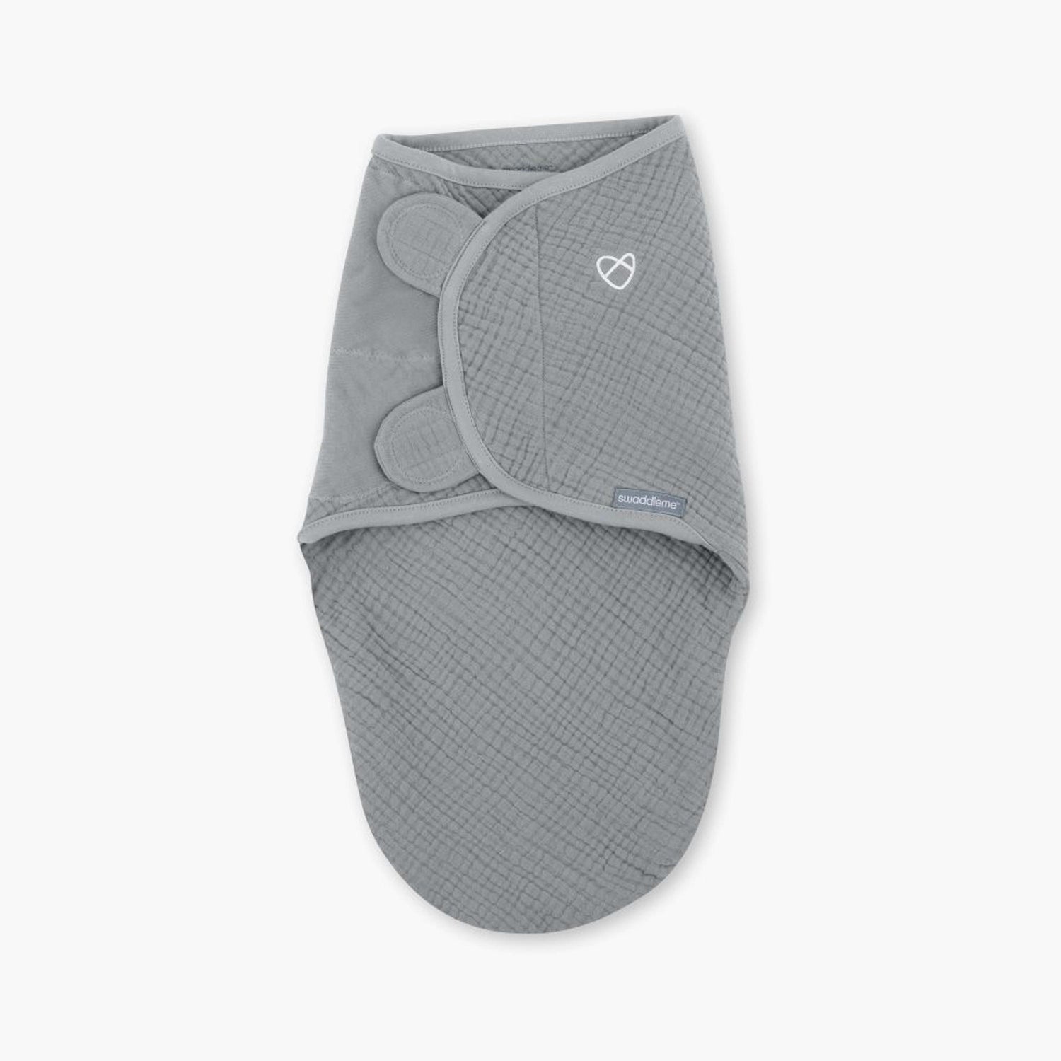 Ingenuity Swaddleme Muslin Original Swaddle - 0-3 Months - Granite - HomeBabyNurseryBlankets &amp; SwaddlesSwaddles &amp; Sleeping Bags