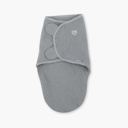 Ingenuity Swaddleme Muslin Original Swaddle - 0-3 Months - Granite - HomeBabyNurseryBlankets &amp; SwaddlesSwaddles &amp; Sleeping Bags