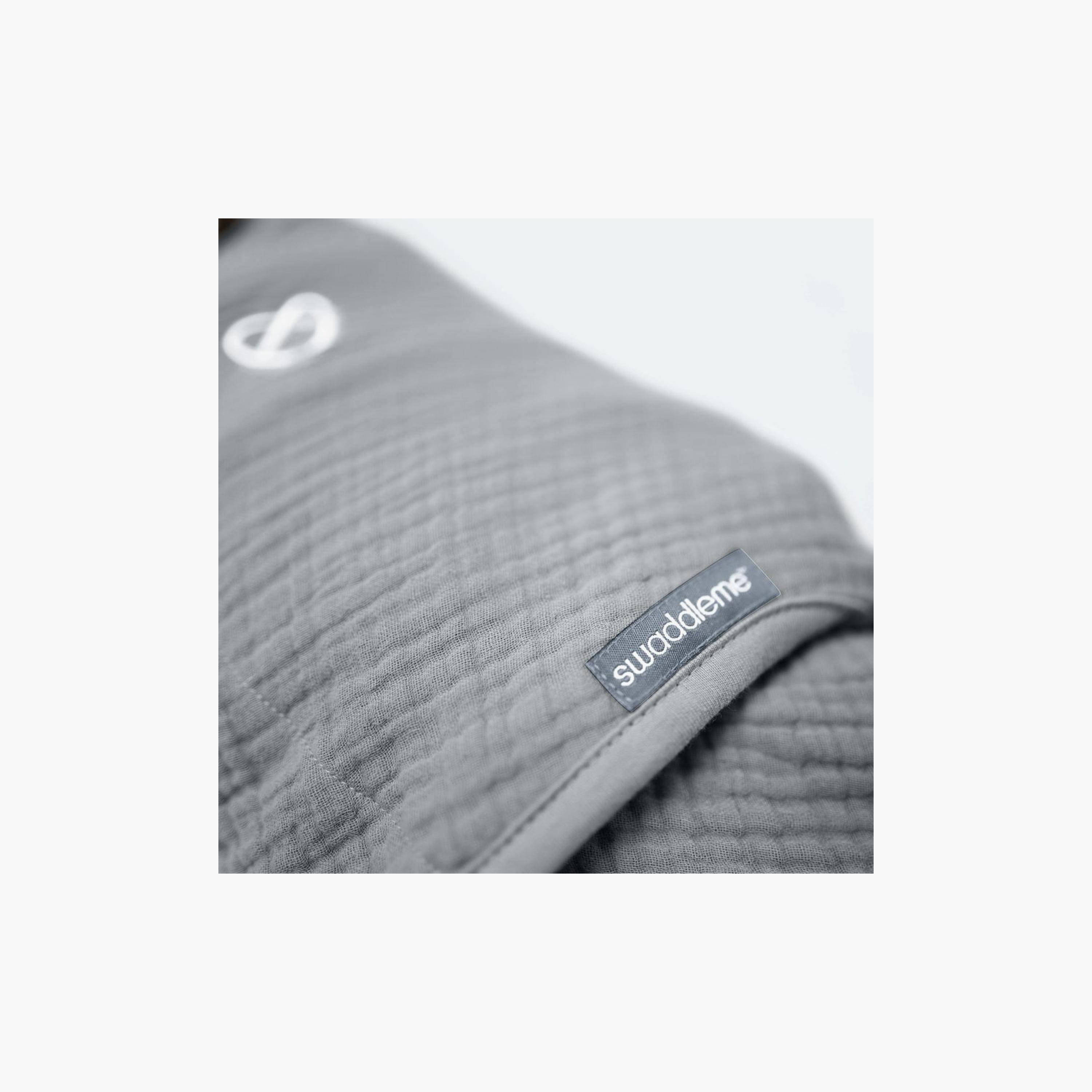 Ingenuity Swaddleme Muslin Original Swaddle - 0-3 Months - Granite
