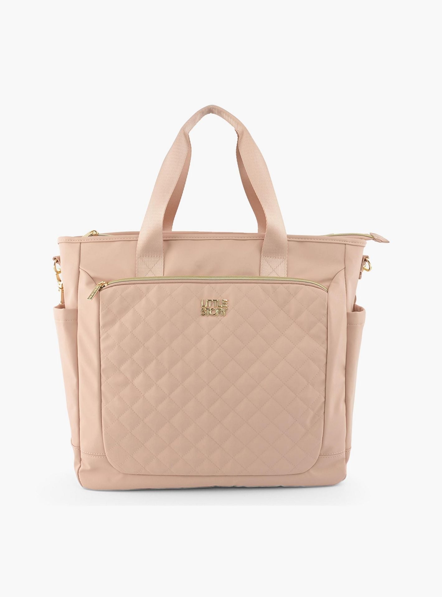Little Story Diaper Shoulder Bag - Pink-baby-gear-diaperbags-image-1
