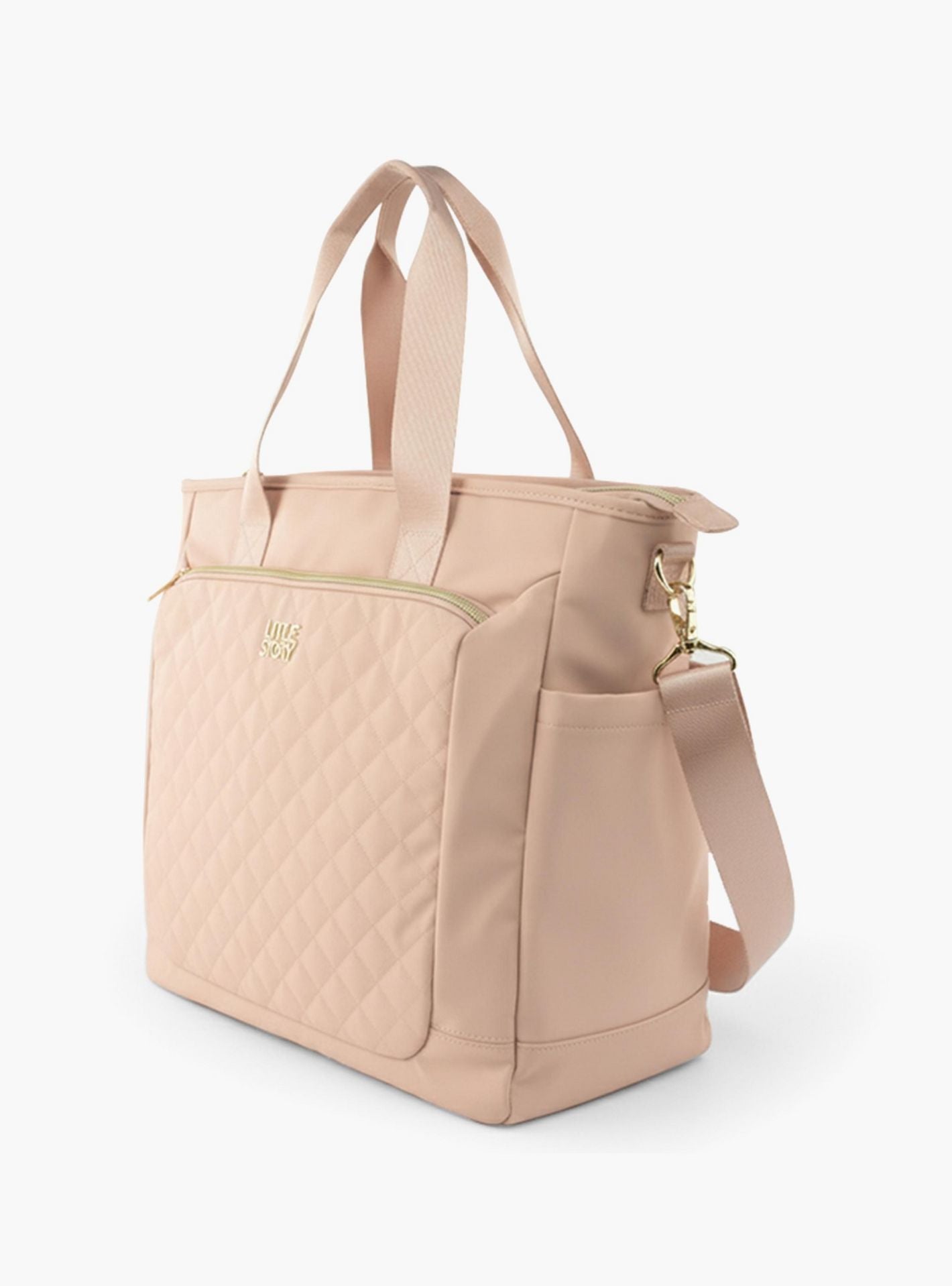 Little Story Diaper Shoulder Bag - Pink-baby-gear-diaperbags-image-2